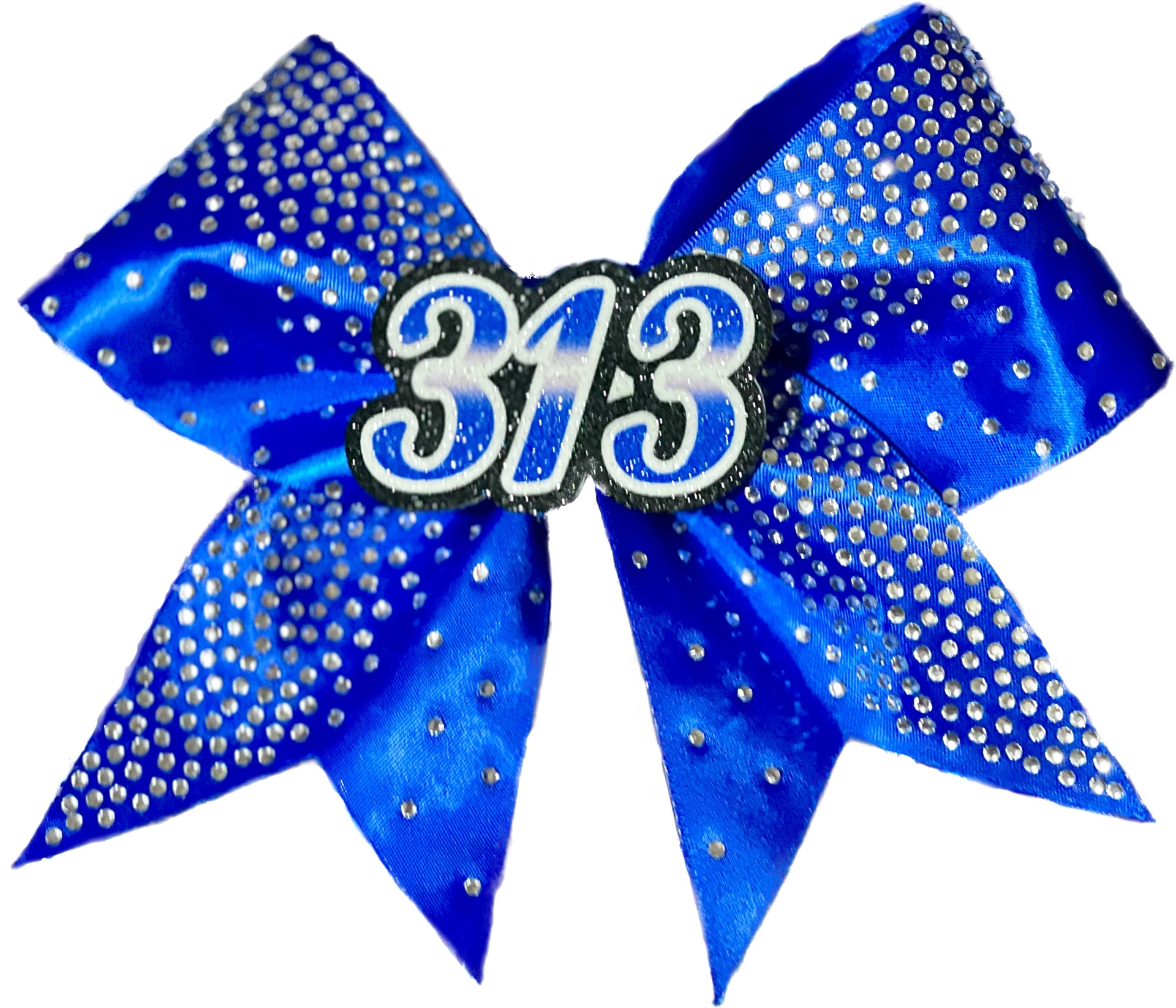 Custom rhinestone cheer bow